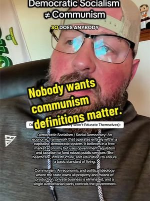 Democratic Socialism IS NOT Communism. Nobody wants communism. 