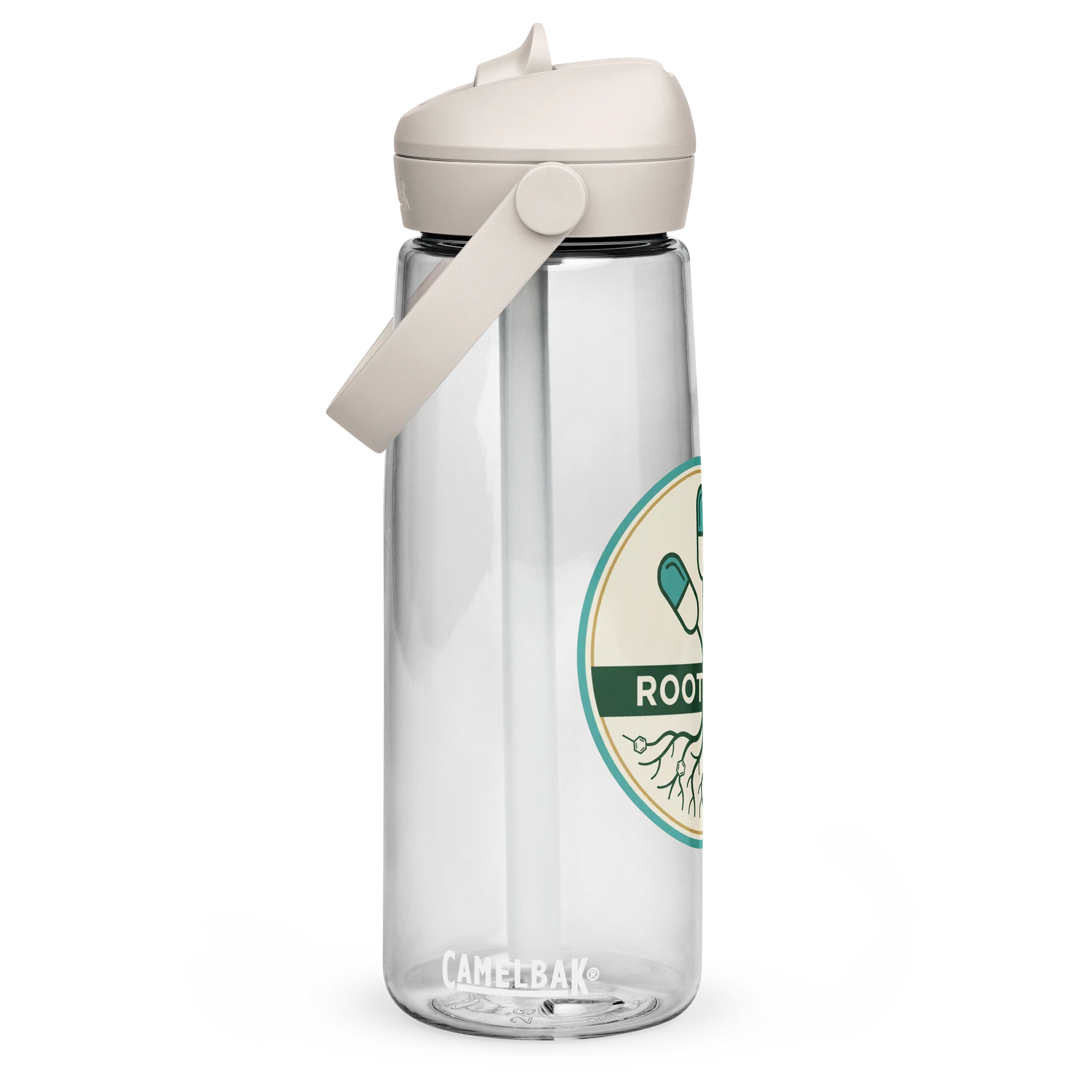 Root to Rx Flip Straw Bottle (Clear) product image (1)