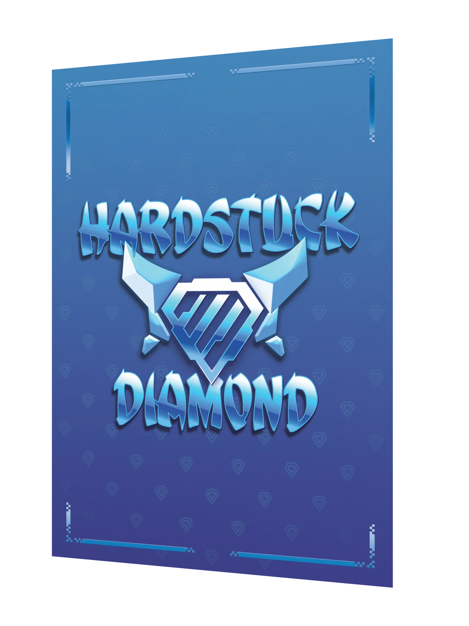Hardstuck Diamond Poster (Blue) product image (2)