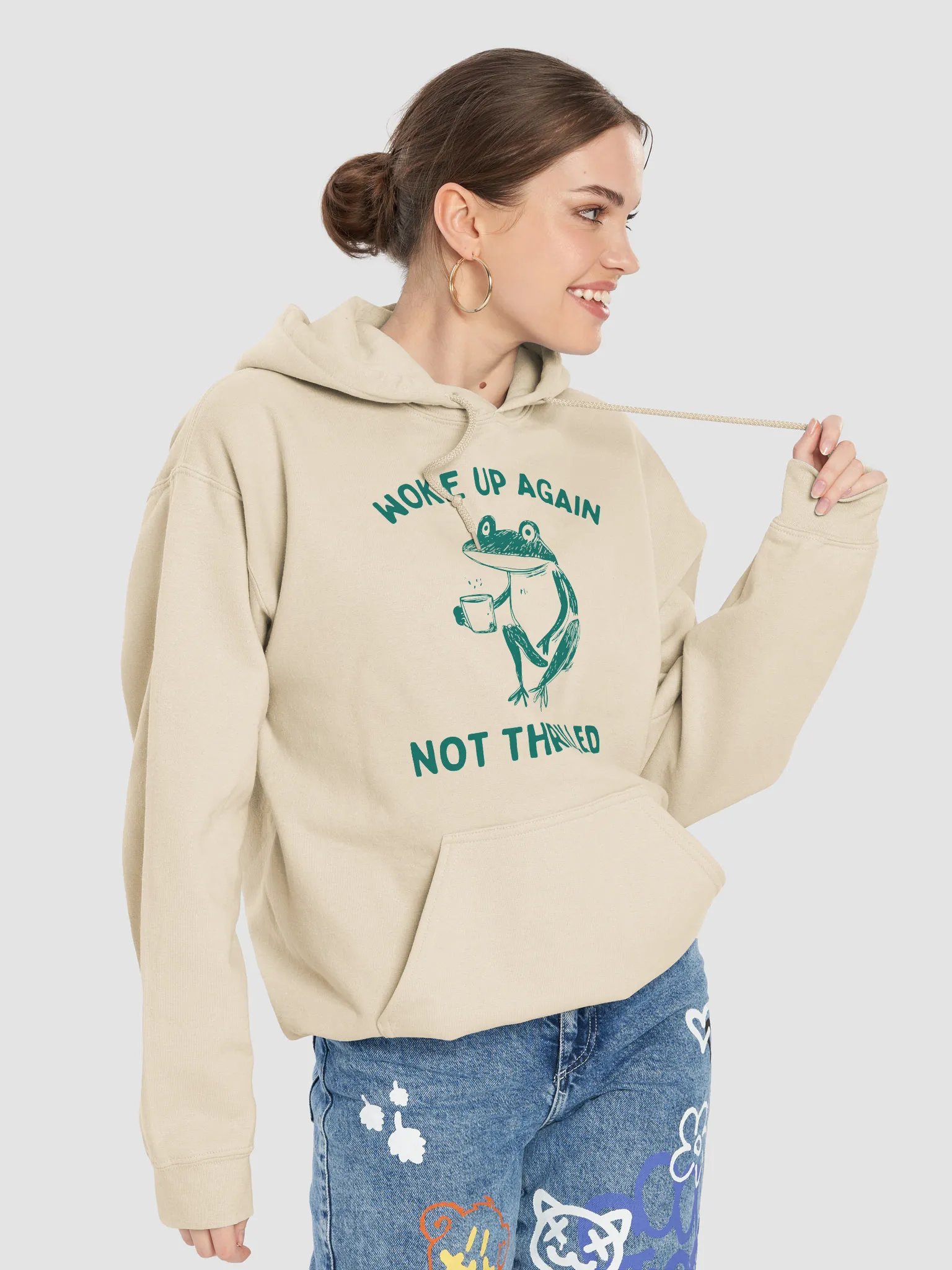 Woke up again not thrilled Hoodie product image (7)