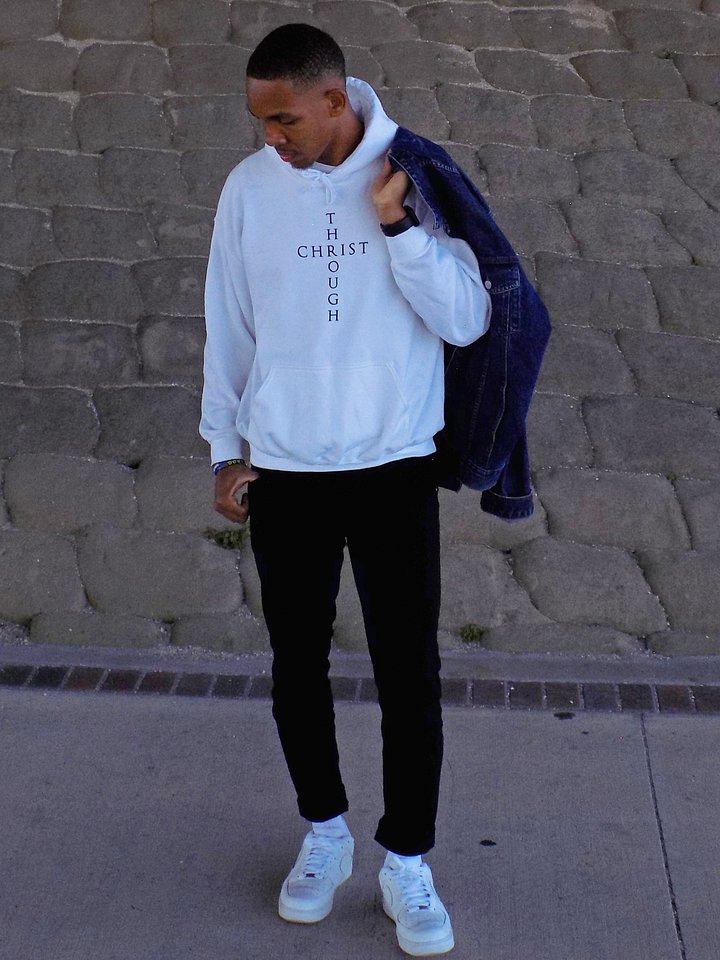 Through Christ Cross Logo Unisex Hoodie product image (1)