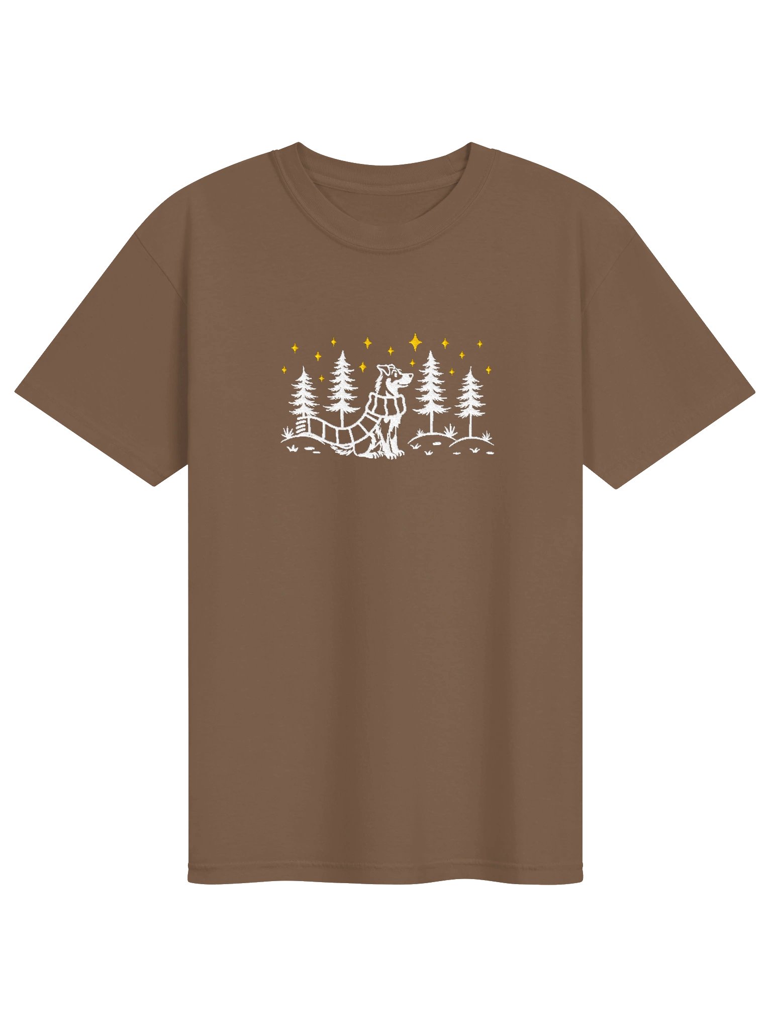 Beauceron Winter/Christmas Line Art Design Embroidered T-Shirt product image (73)