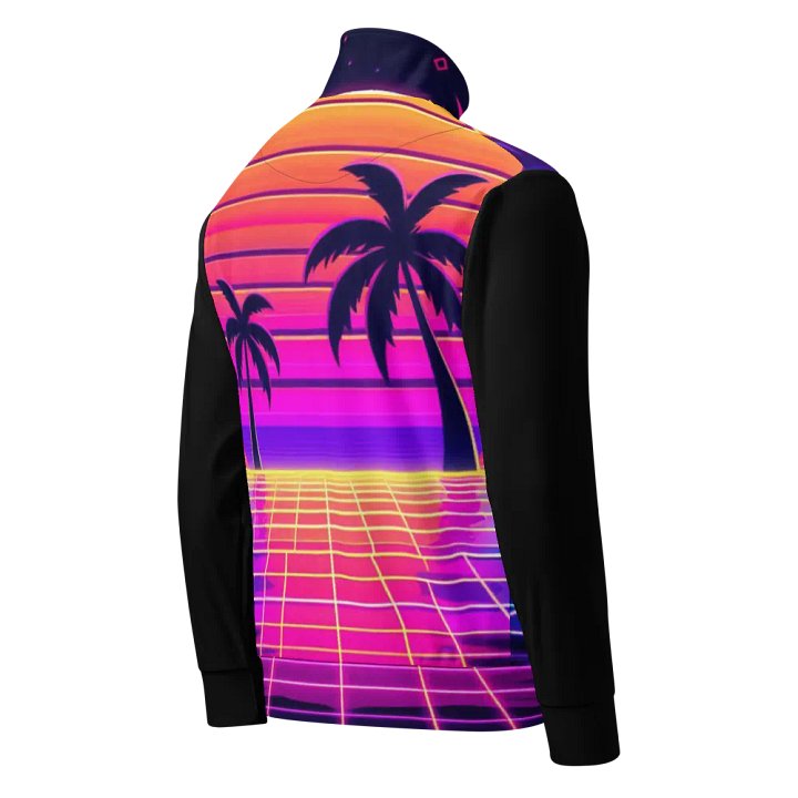 Sunset Synthwave All-Over Track Jacket | AI Design product image (2)