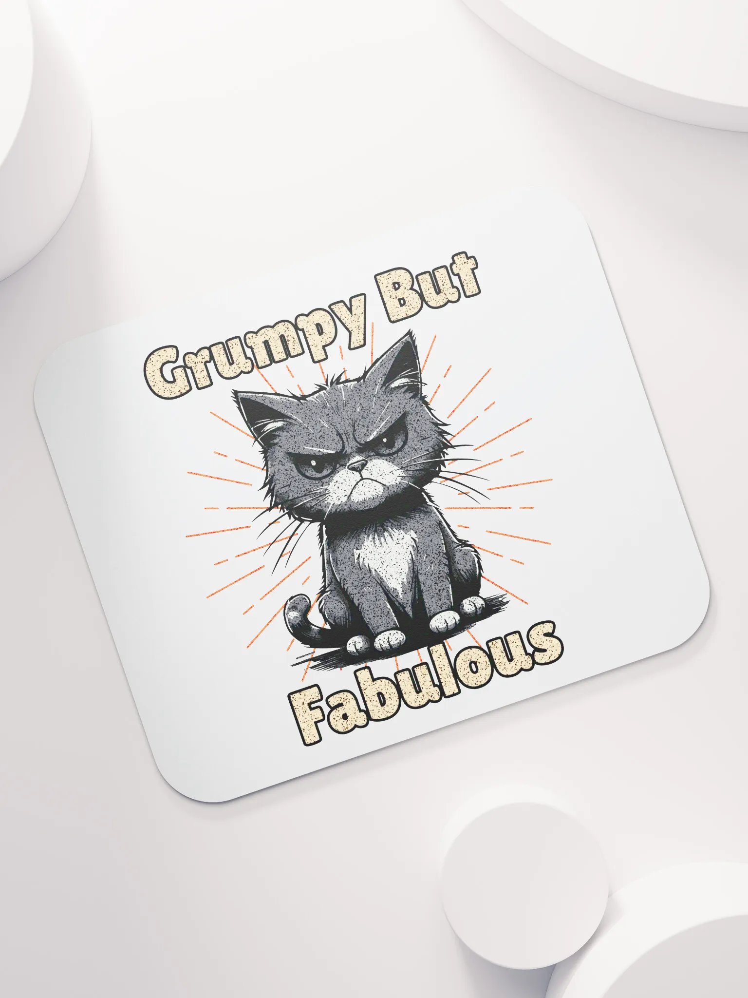 Grumpy But Fabulous Cat Mouse Pad product image (5)