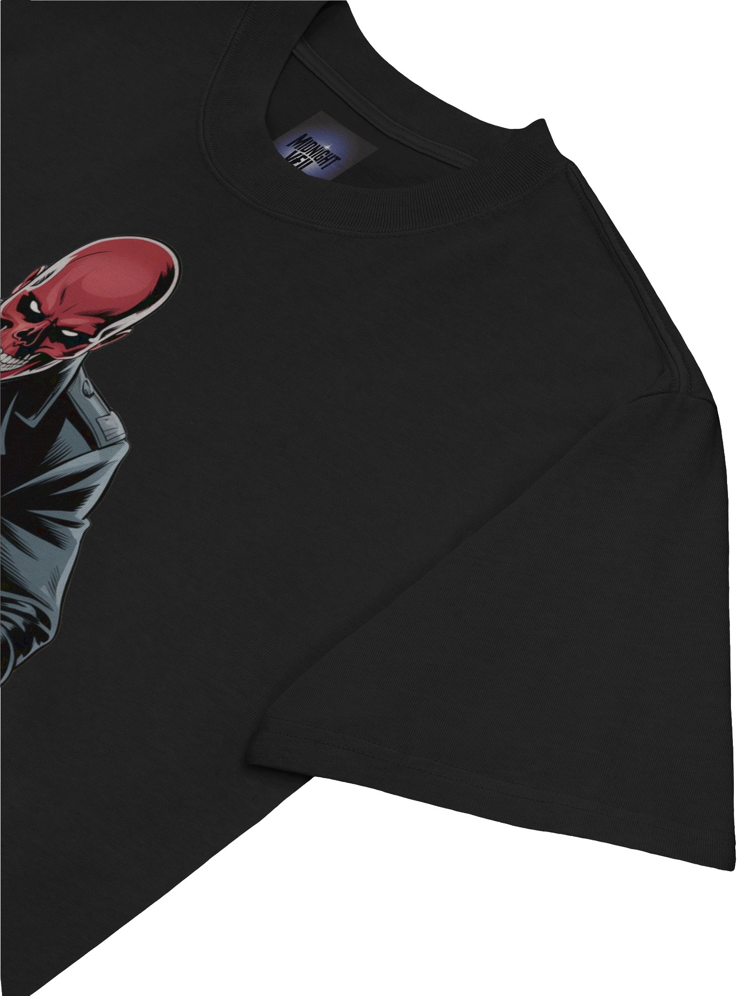 Veil of Vengeance: Red Skull Oversized Faded T-Shirt product image (7)