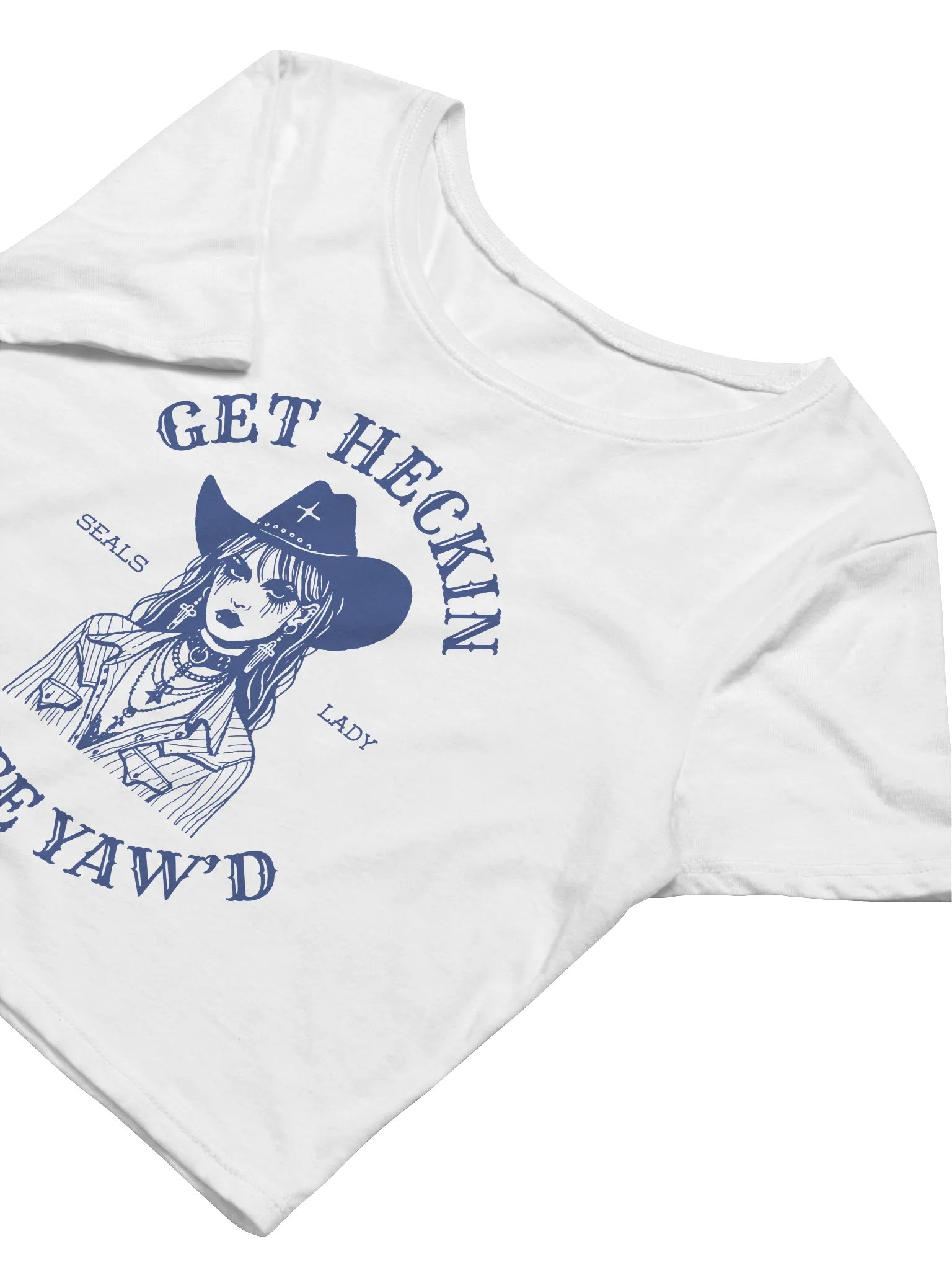 Heeee Yaw Crop Top - Blue product image (5)