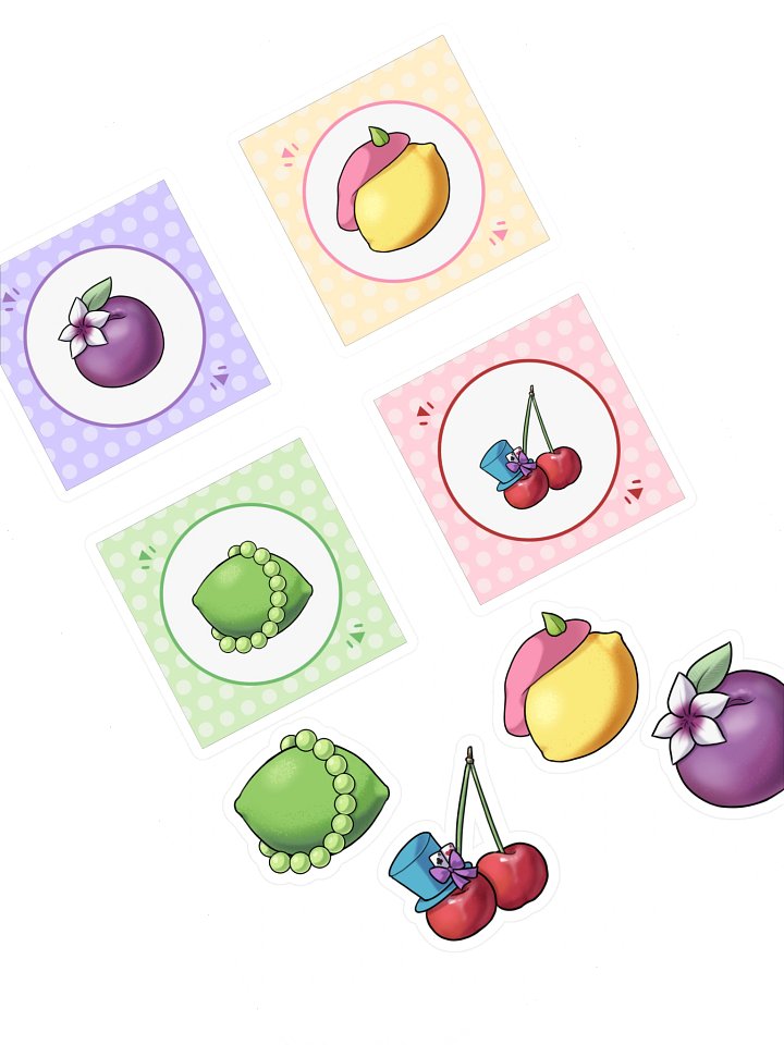 Devtalk Fruit Coaster Sticker Set product image (1)
