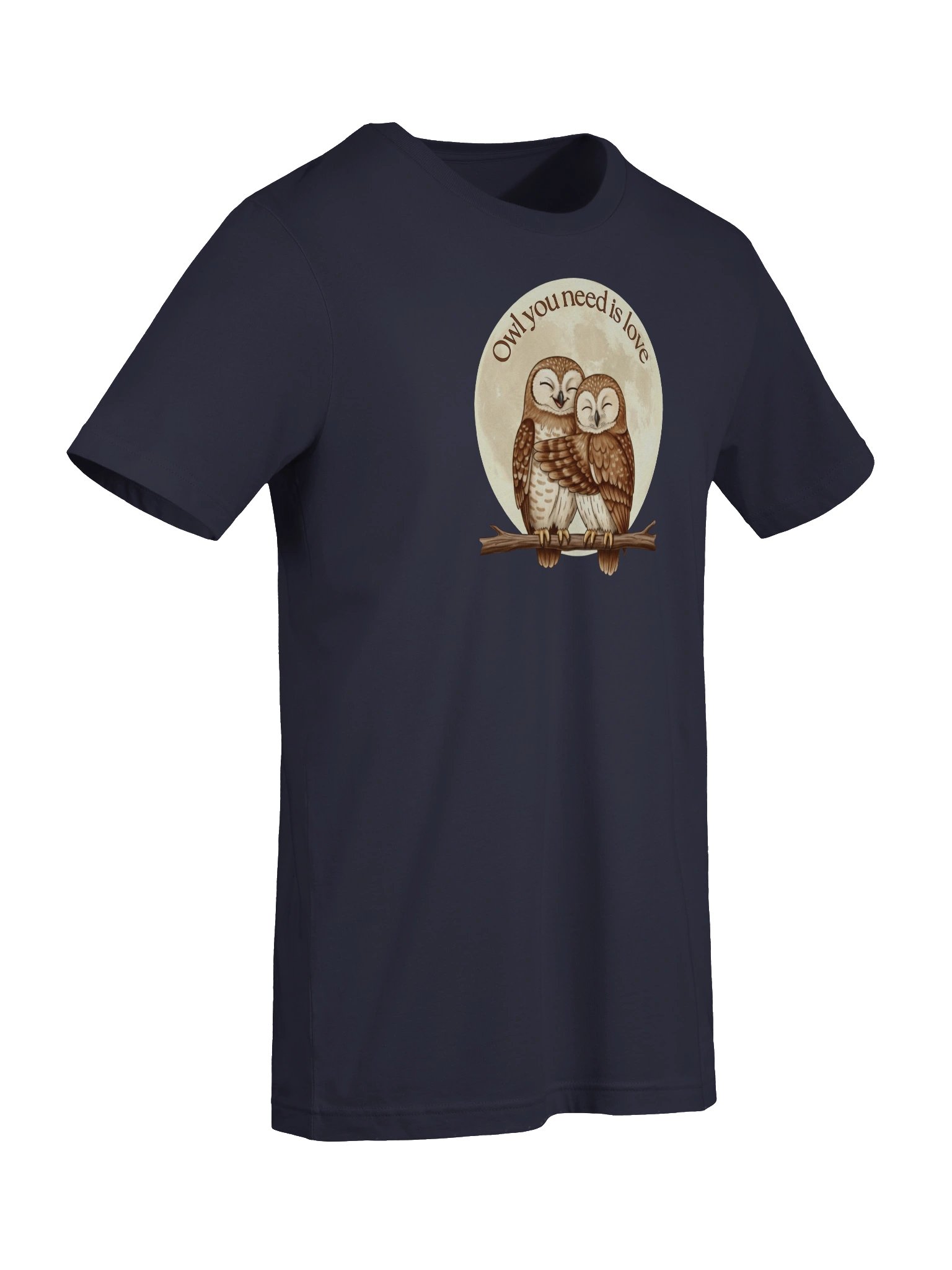 Owl Love Classic T-Shirt (full moon version) product image (43)