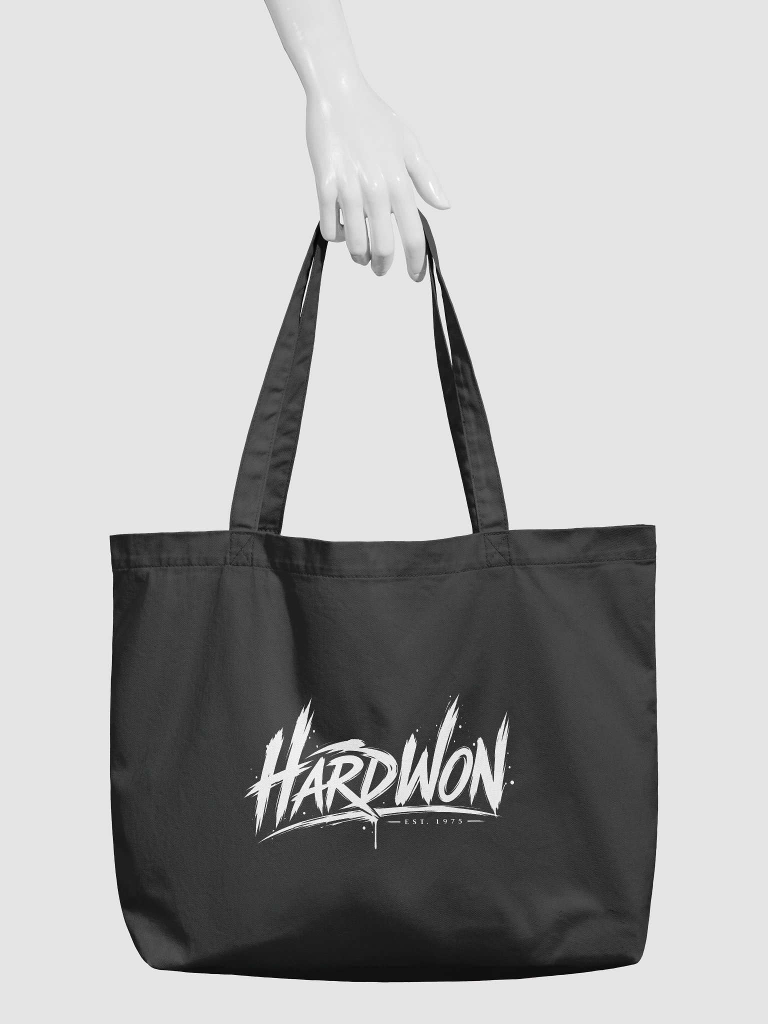 Hard Won: Battle Script Tote Bag product image (3)