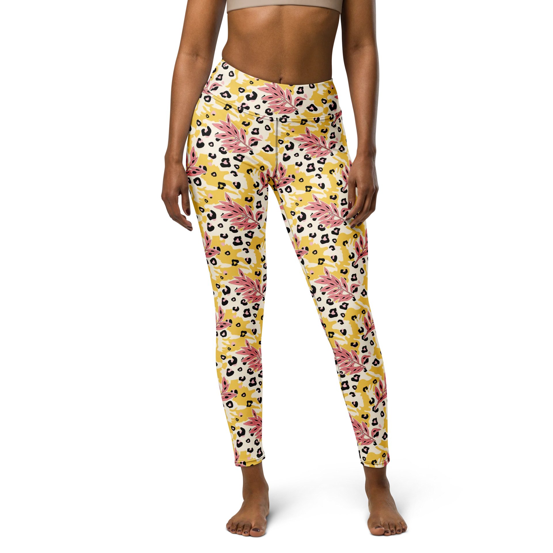 Trendy Leopard Print Yoga Leggings for Comfort and Style product image (1)