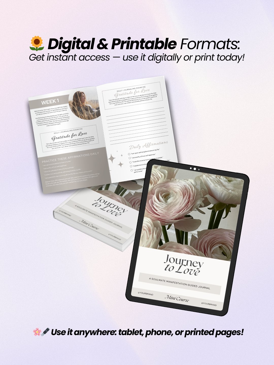 7 Wellness & Self Care eBooks + Workbooks Bundle | MRR PLR Bundle product image (4)