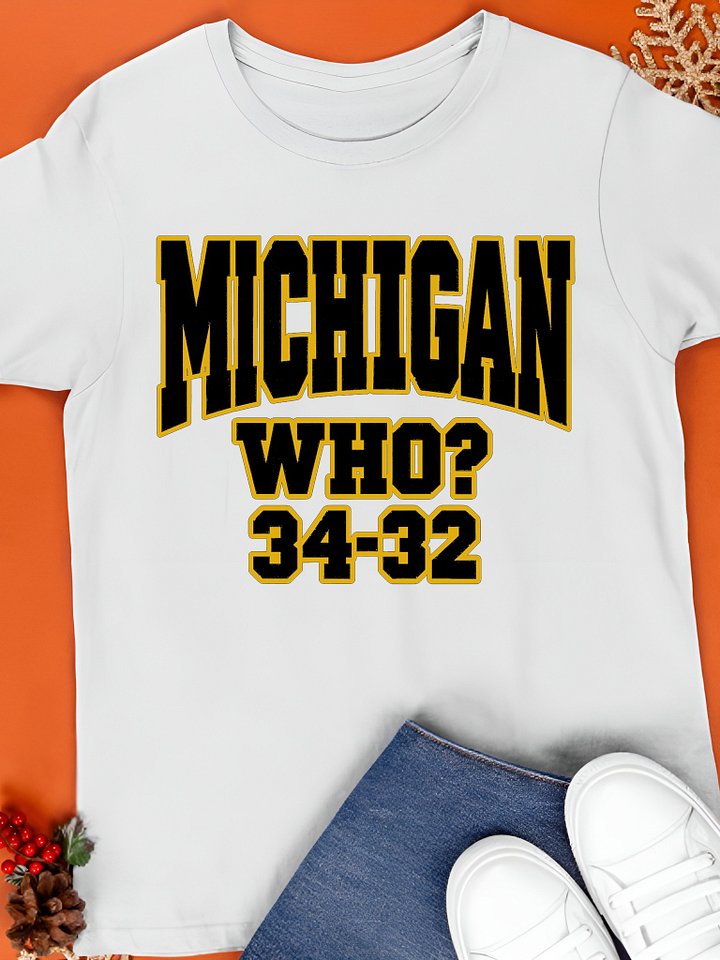 Michigan Who 34 32 Shirt product image (1)