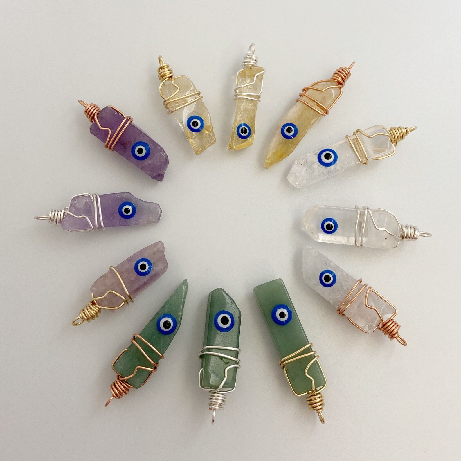 Wire Wrapped Mal de Ojo Necklace *Pre-Order* product image (2)
