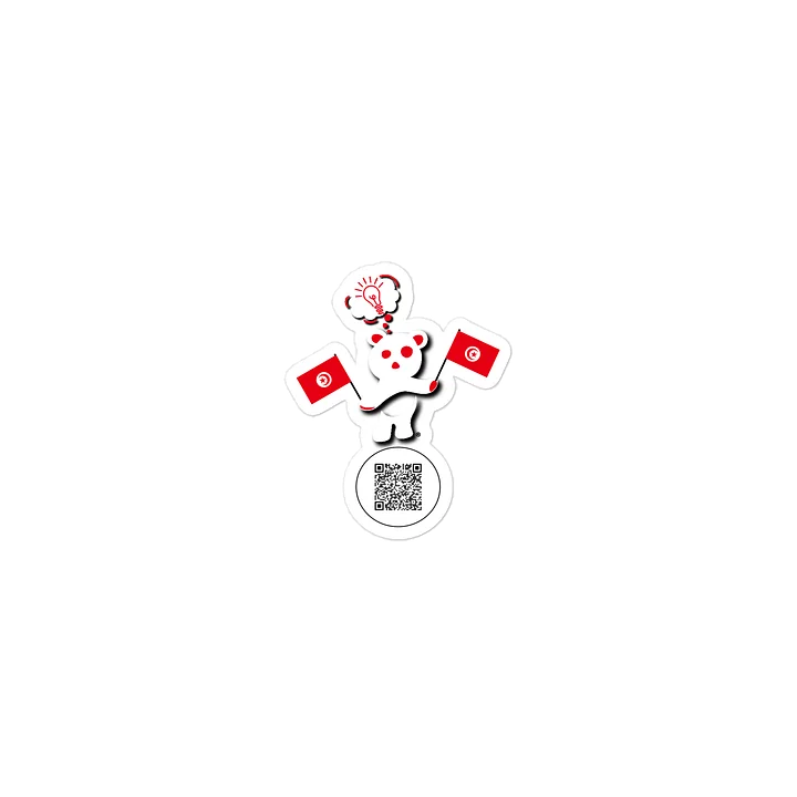 Tunisia — Country Bear Sticker | BehrBrained Media product image (1)