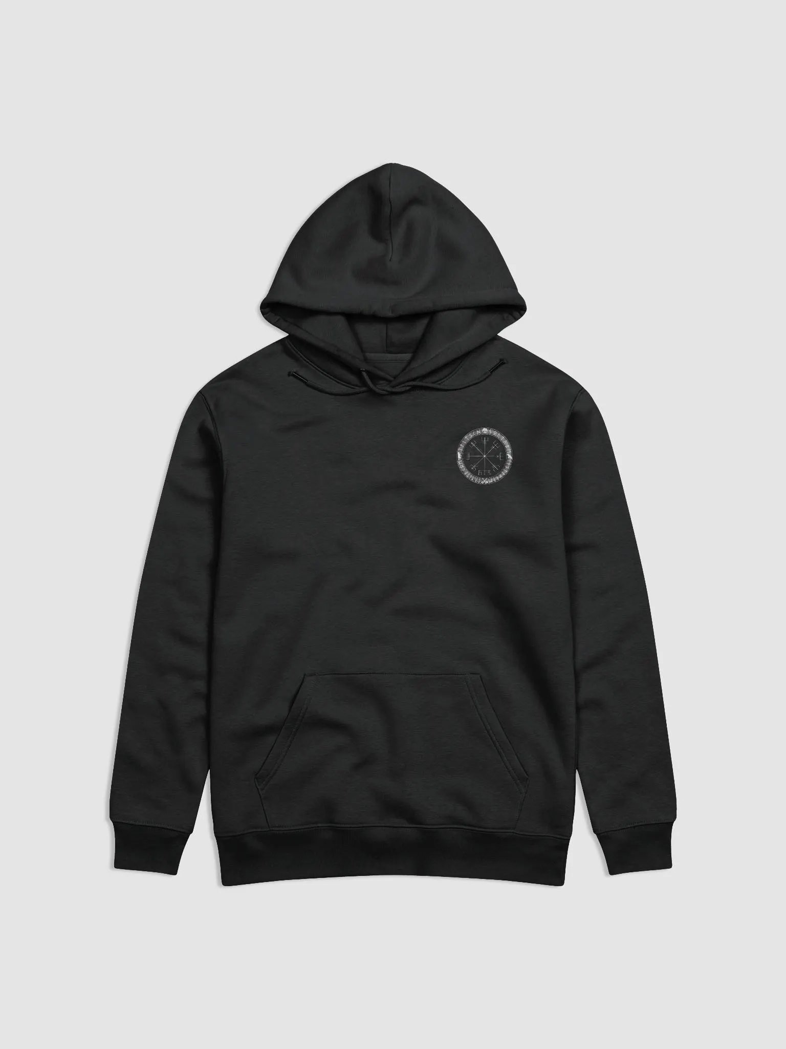 Nordische Runen | Weisser Vegvísir | Essential Eco Hoodie product image (1)