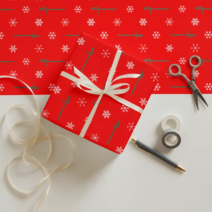 Snowflakes Gift Wrap Roll - ContraBass - 30 x 72 product image (1)