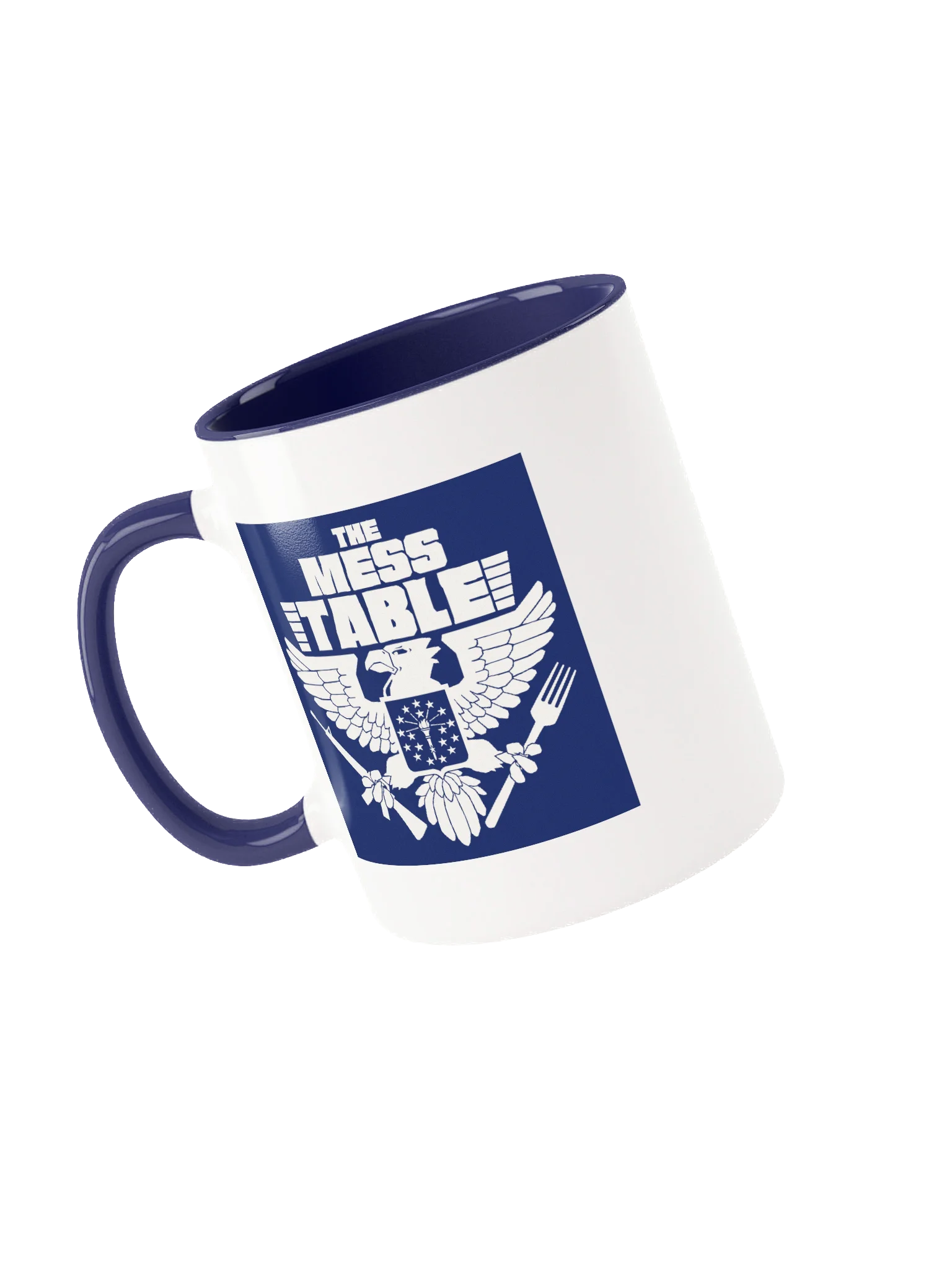 White/Blue Mug with Blue TMT Logo product image (1)