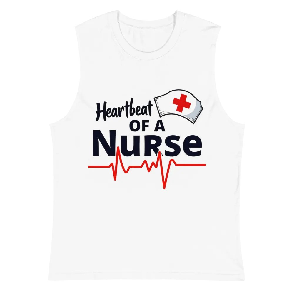 Nurse's Heartbeat Muscle Tank product image (2)