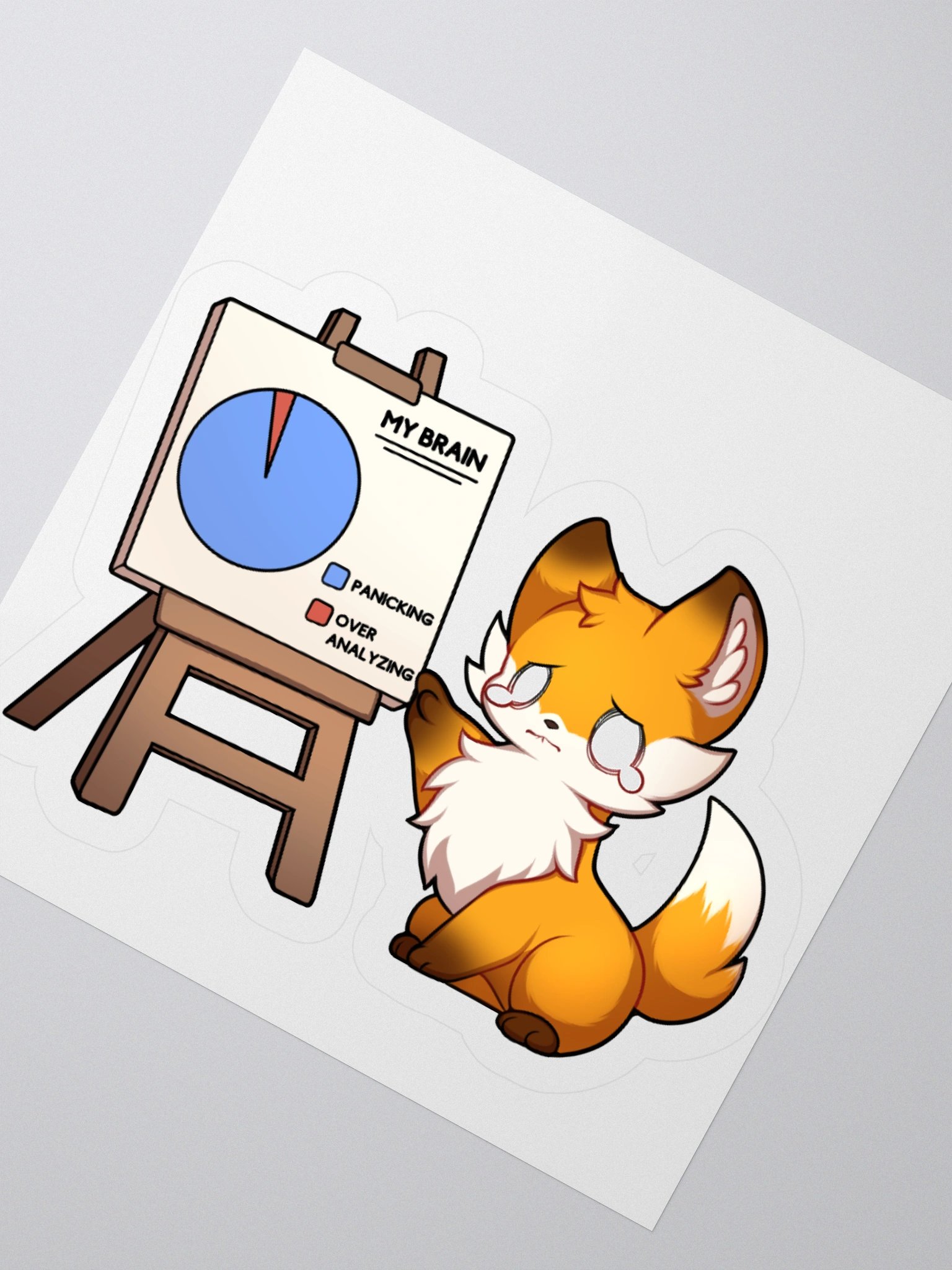 Anxious Fox Stickers product image (4)