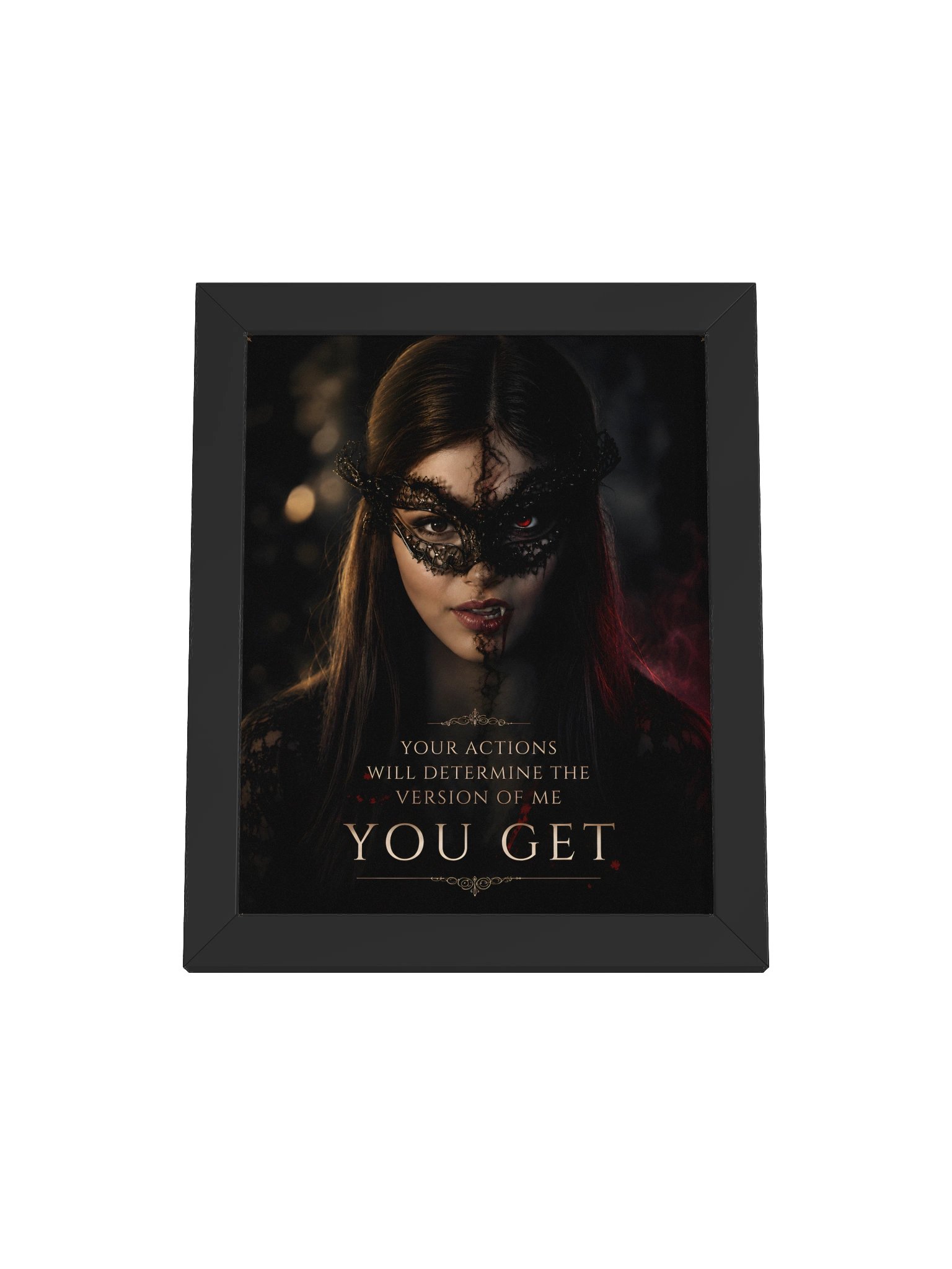 Dark Glamour Quote Framed Poster product image (1)