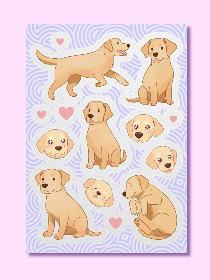 Labrador Love Sticker Sheet product image (1)