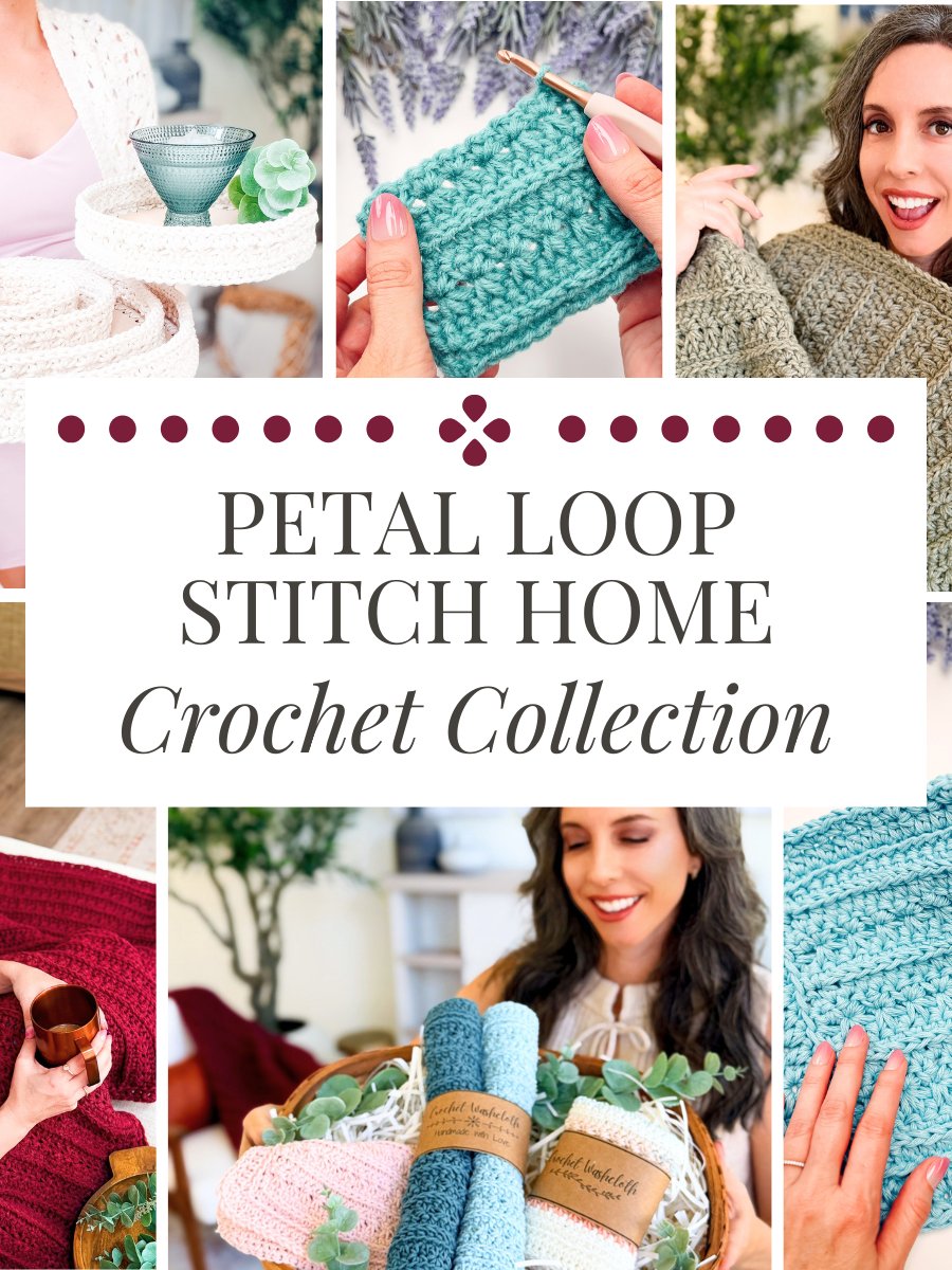 Petal Loop Stitch Crochet Home Collection (3 Patterns + Bonus Trivet) product image (1)