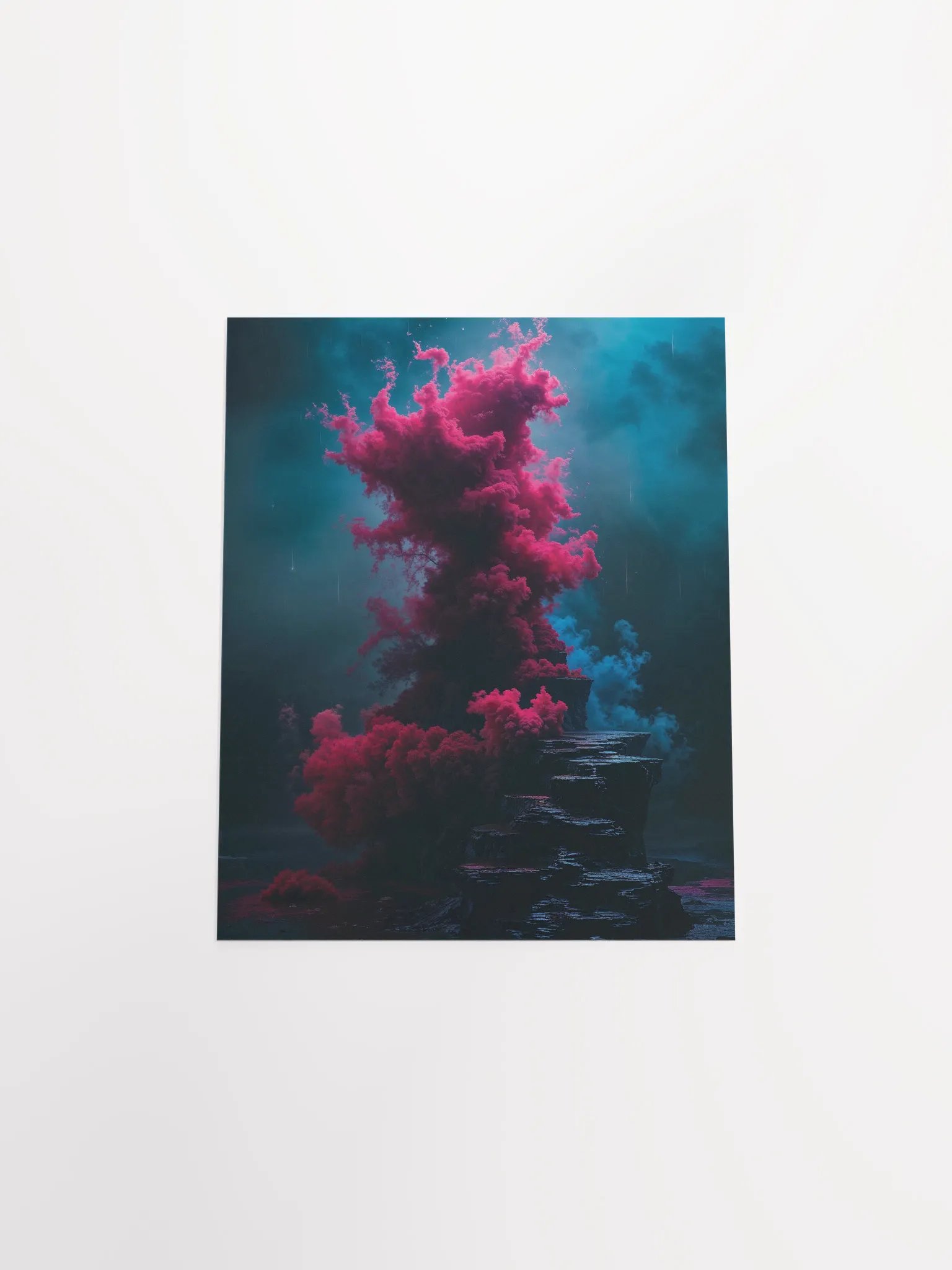 Crimson Bloom Ascension Matte Poster product image (27)