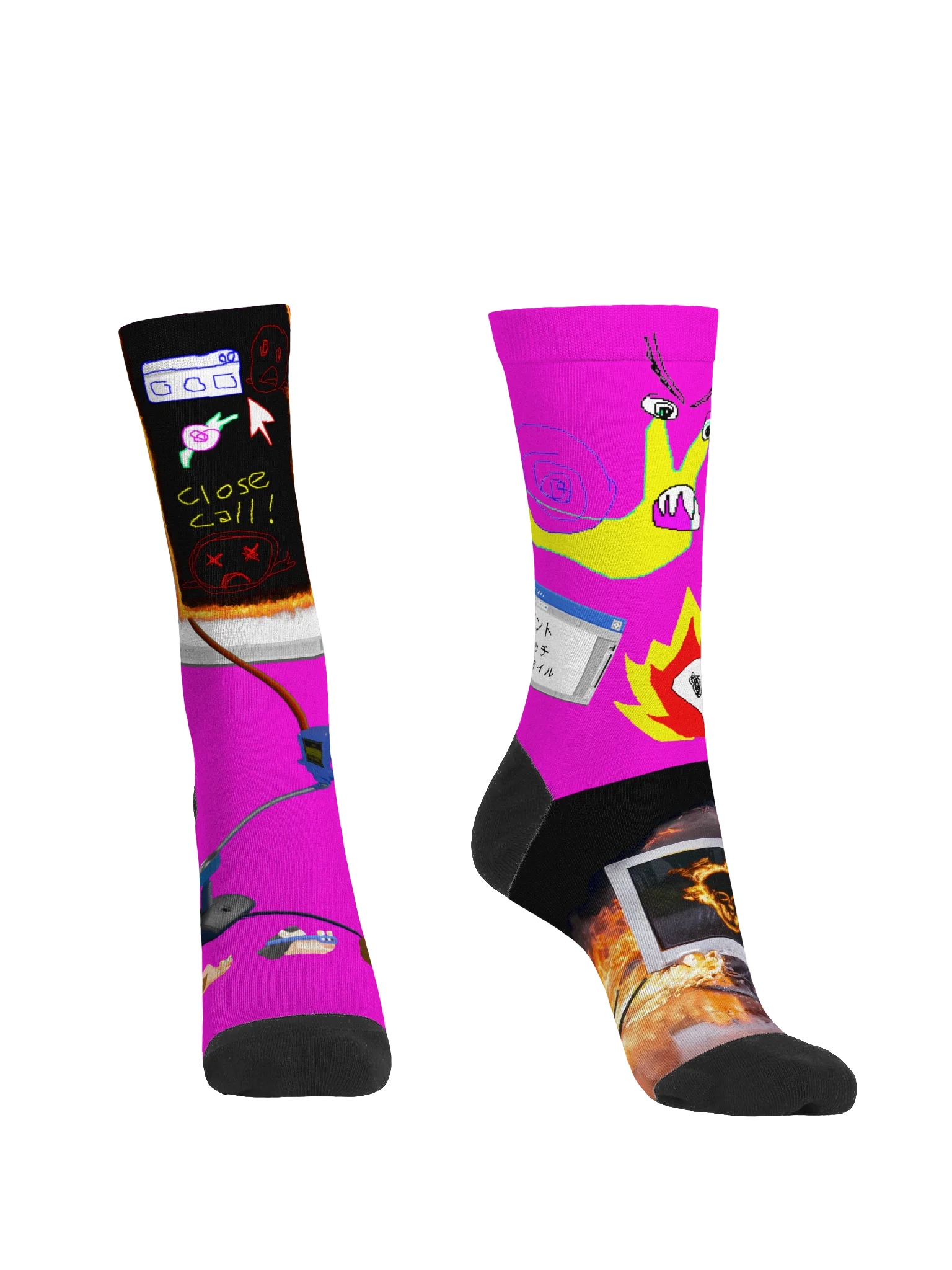 DTTS - Pink Collage Socks product image (2)