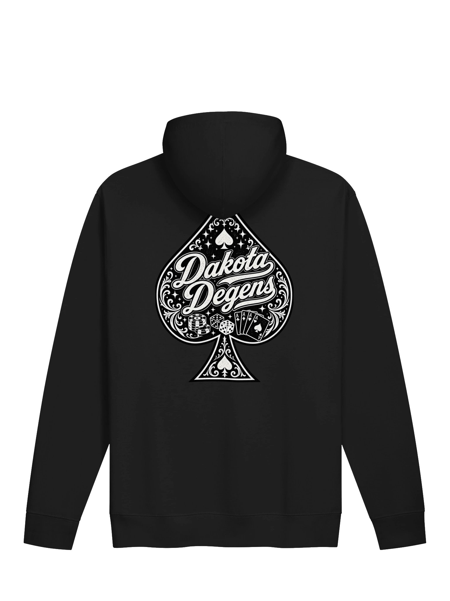 Dakota Degens Large Black Spade Logo Hoodie product image (1)