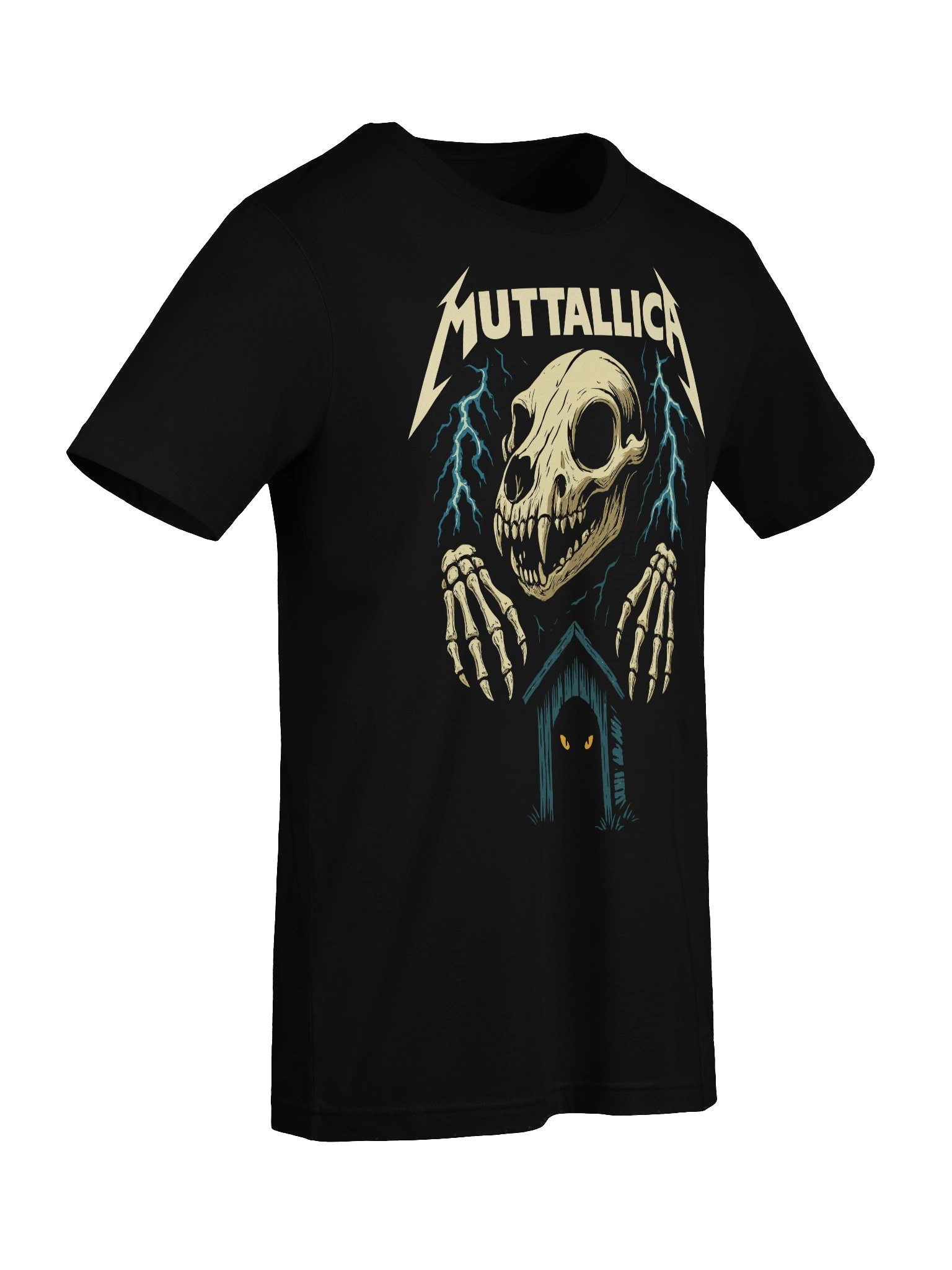 MUTTALLICA Dog Skeleton Shirt – Heavy Metal Parody Tee product image (9)