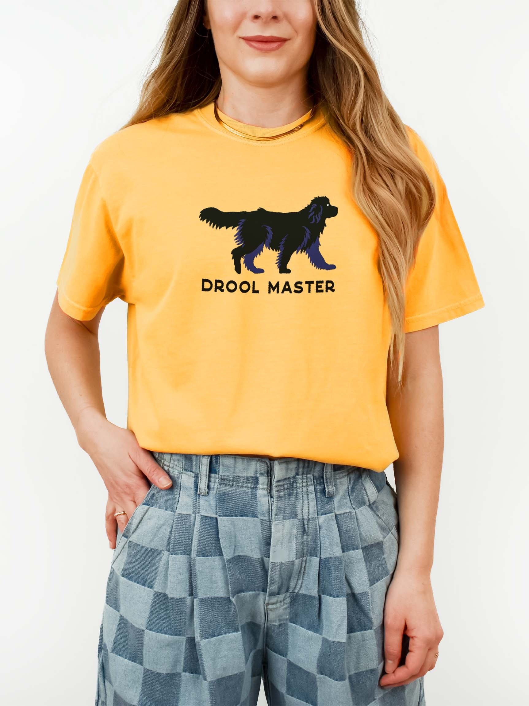Drool Master T-Shirt(Embroidered) of a Newfoundland(Black) product image (2)
