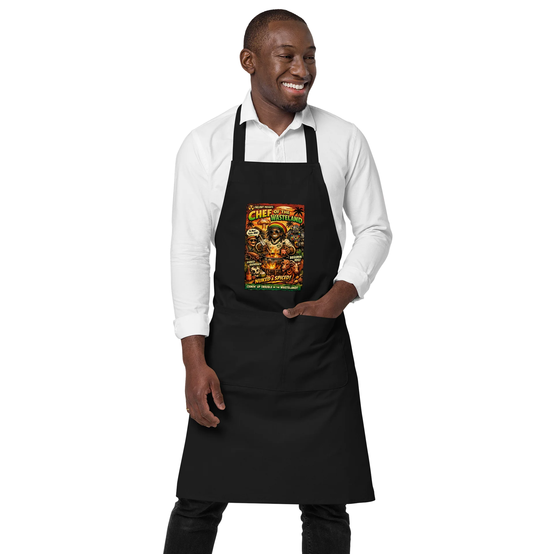 NEKO WEAR™ Chef of the Wasteland Apron — Nuked & Spiced product image (1)