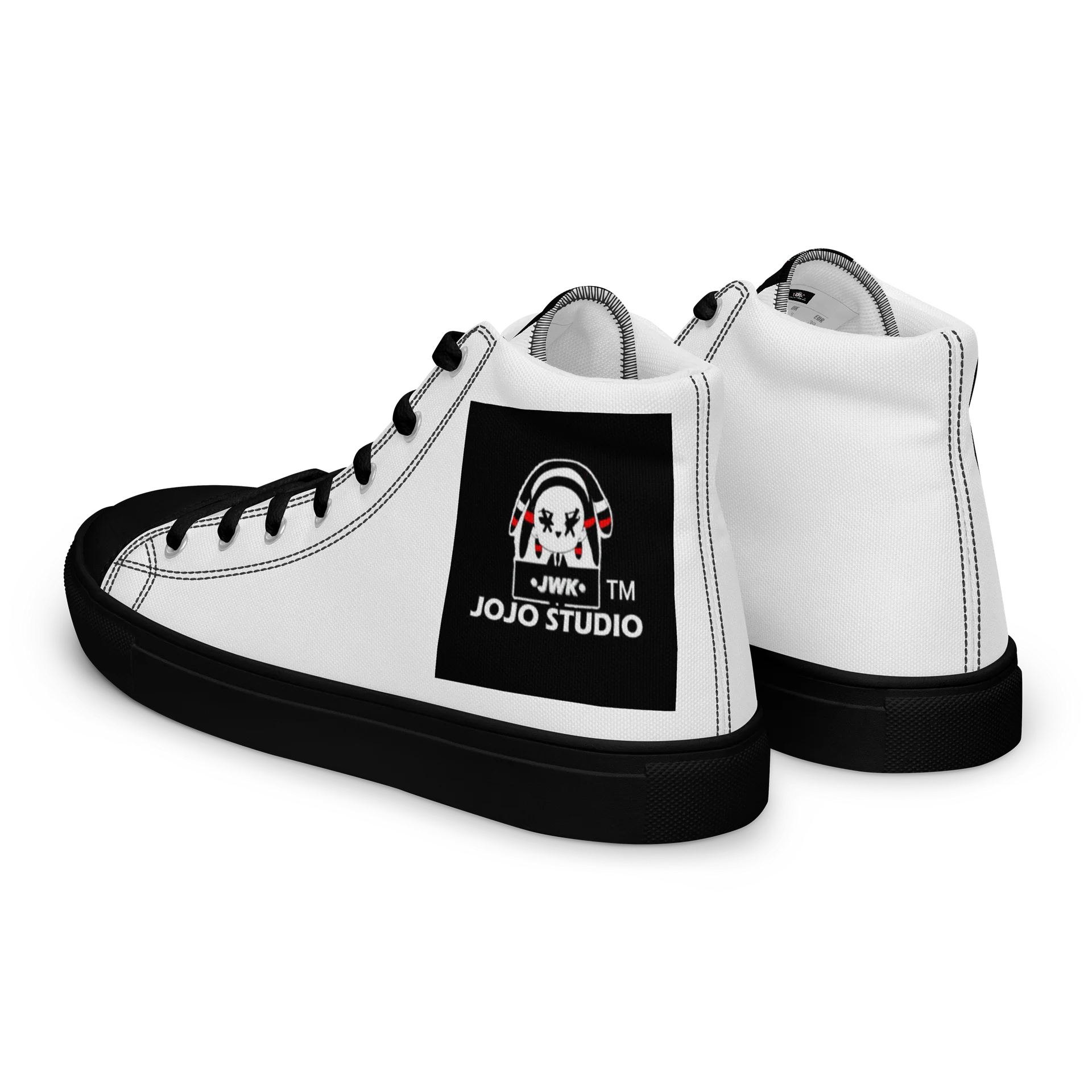Jozef Kayembe High Top Canvas Shoes | JWK JOJO STUDIO product image (5)