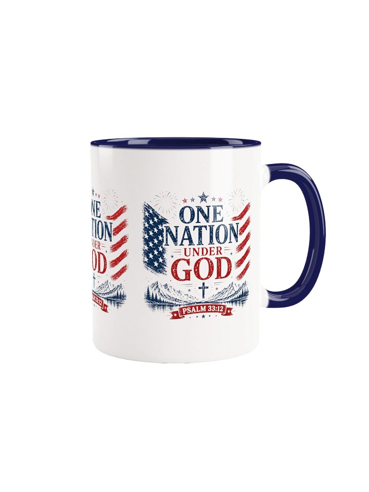 One Nation Under God Psalm 33:12 Mug product image (1)