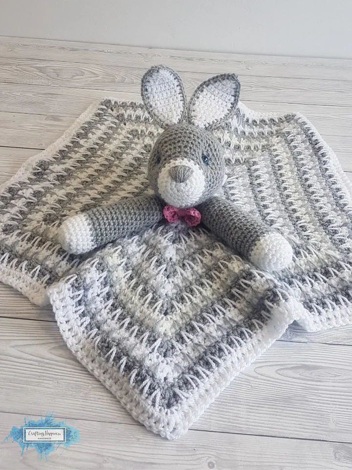 Bunny Lovey Blanket Crochet Patterns - Security Blanket PDF Pattern - Crafting Happiness product image (2)