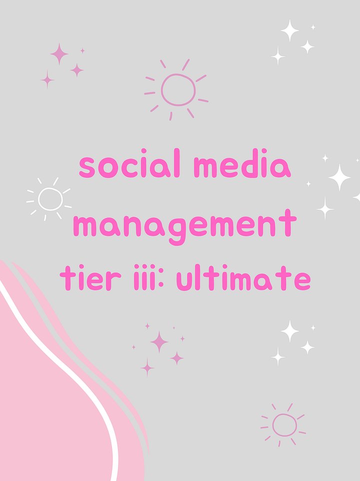 Social Media Management Tier III: Ultimate product image (1)