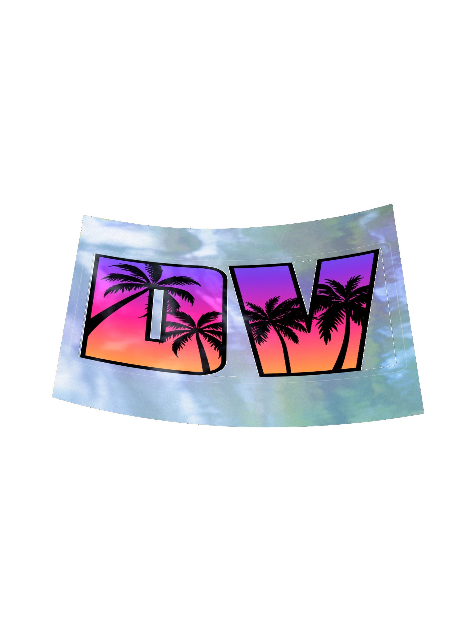 DV vice holographic sticker product image (17)
