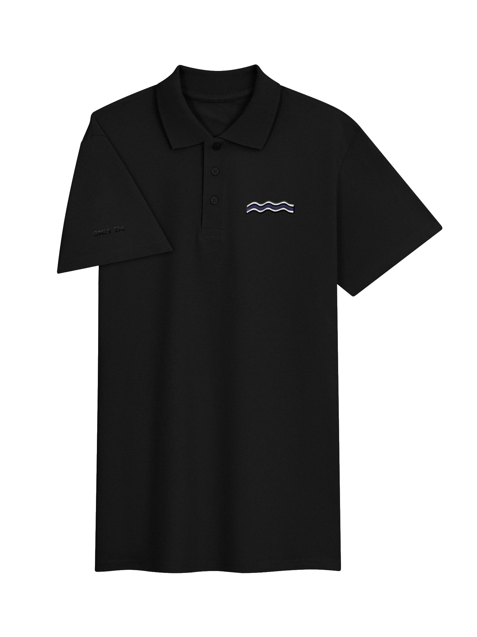 River Embroidered Polo - Black product image (3)