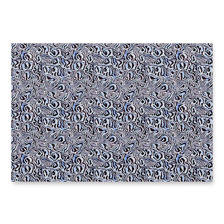 Blue Black Snake Pattern Paper product image (2)