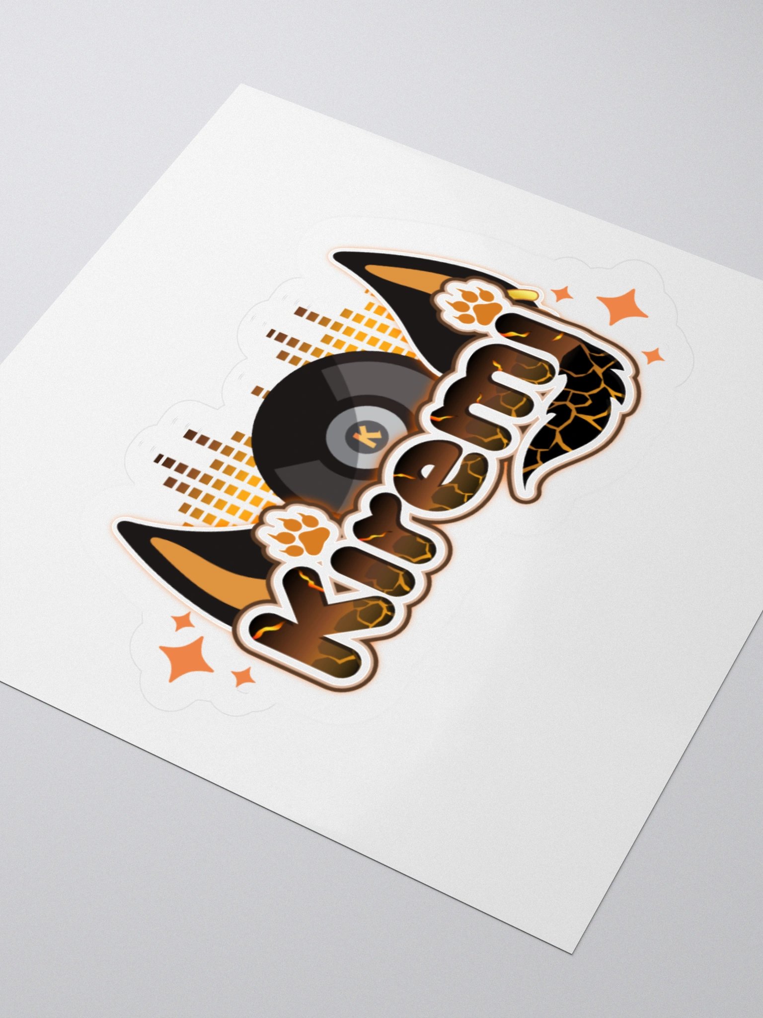 Lava Beats Kiss Cut Stickers product image (7)