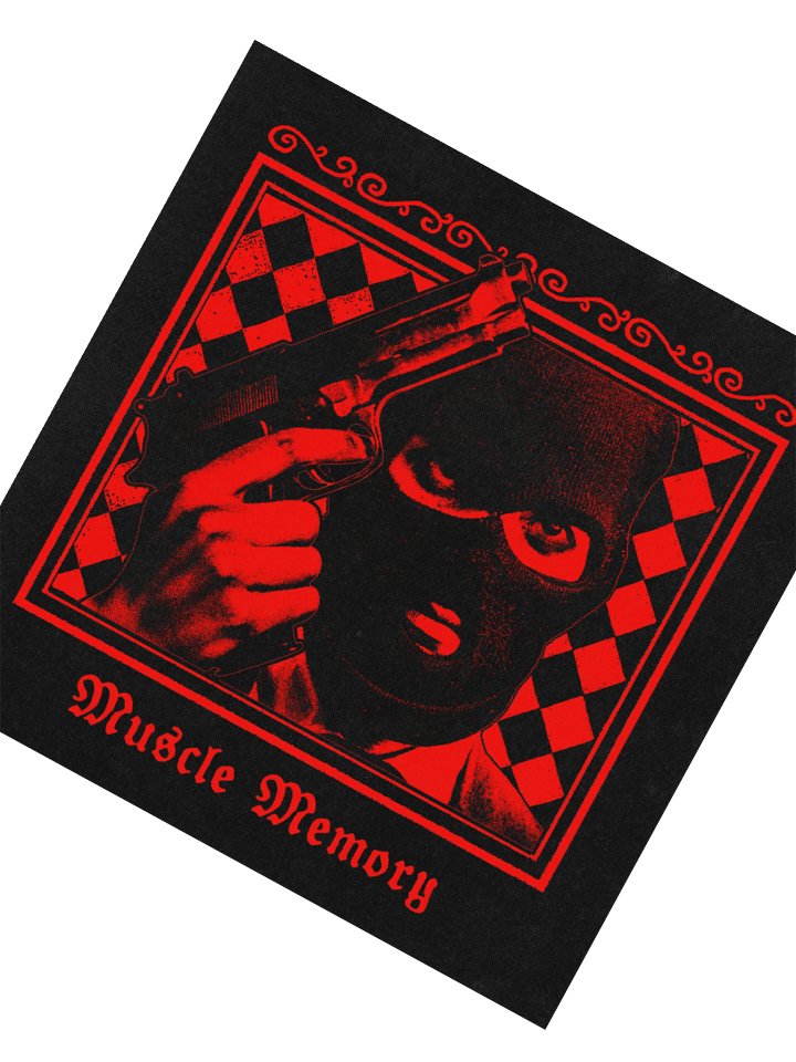 "MUSCLE MEMORY" STICKER RED product image (6)