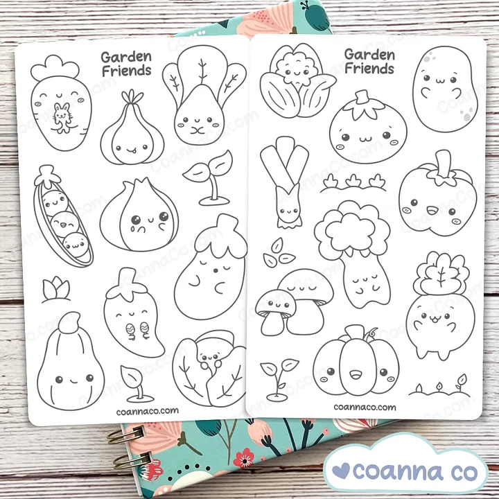 Garden Friends Coloring Sticker Sheet product image (1)