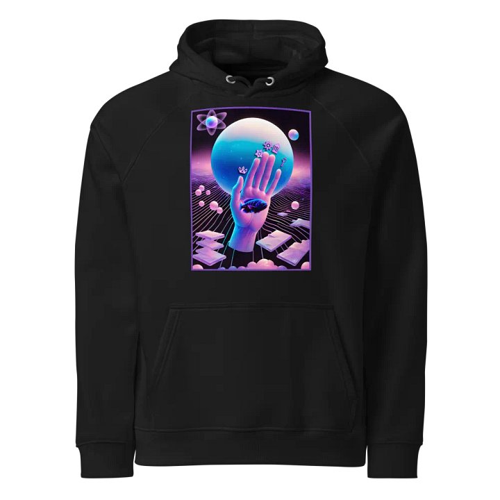 [Hand of Mysteries] - Unisex Eco Raglan Hoodie product image (1)