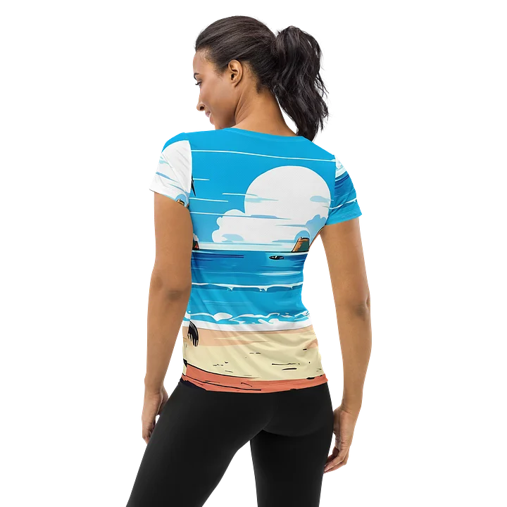 Caribbean Bays - Tuesday Afternoon - CaribbeanApples | Women's Athletic T-Shirt product image (2)