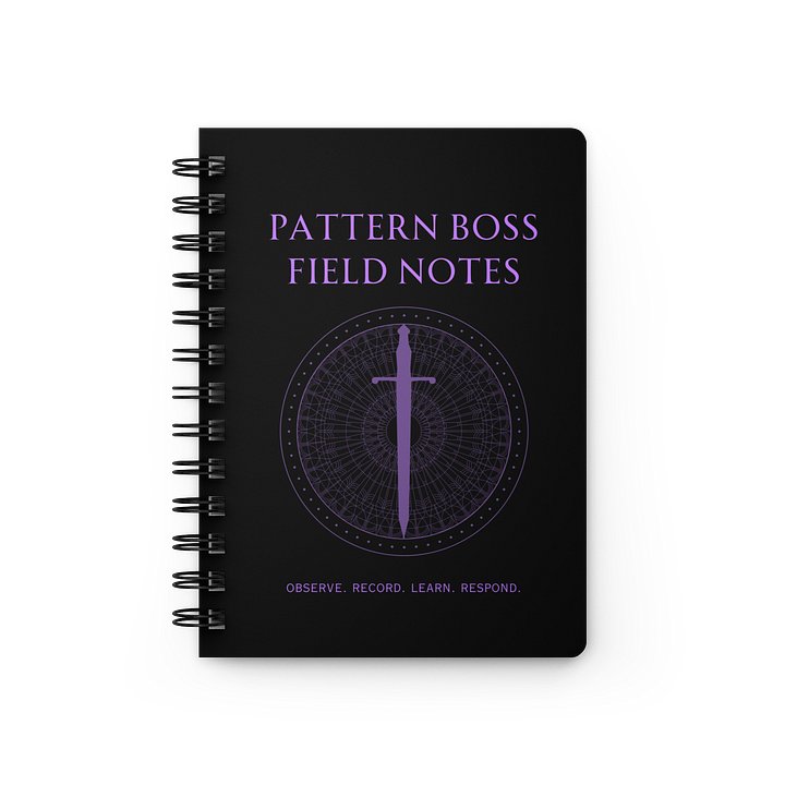 Pattern Boss Field Notes Journal | Gothic Chronic Illness Notebook product image (1)