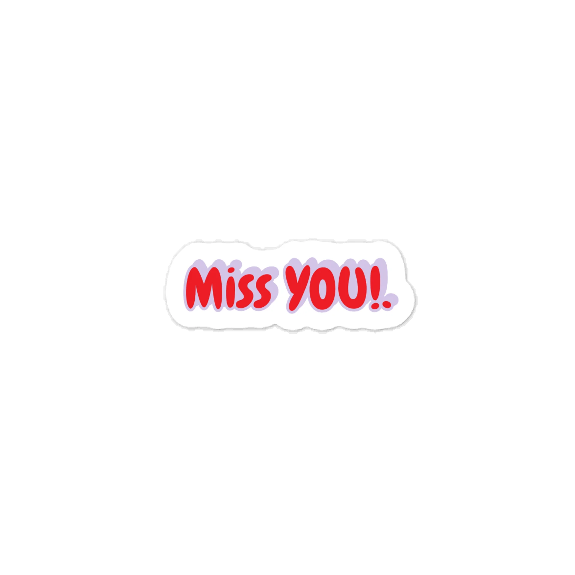 Miss You! Valentine’s Day Sticker. product image (1)