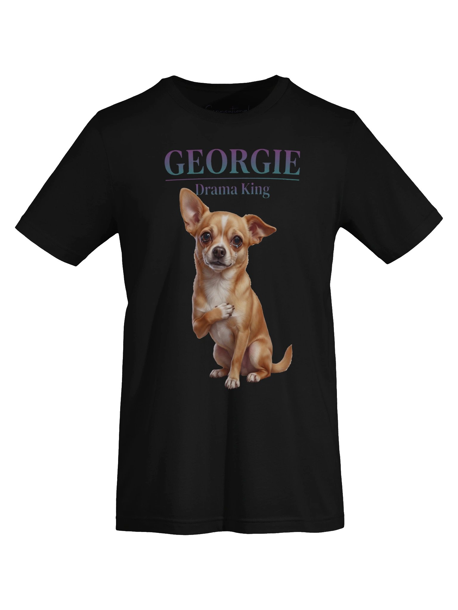 Georgie "Drama King" Premium Chihuahua Tee | SENNSEIU product image (6)