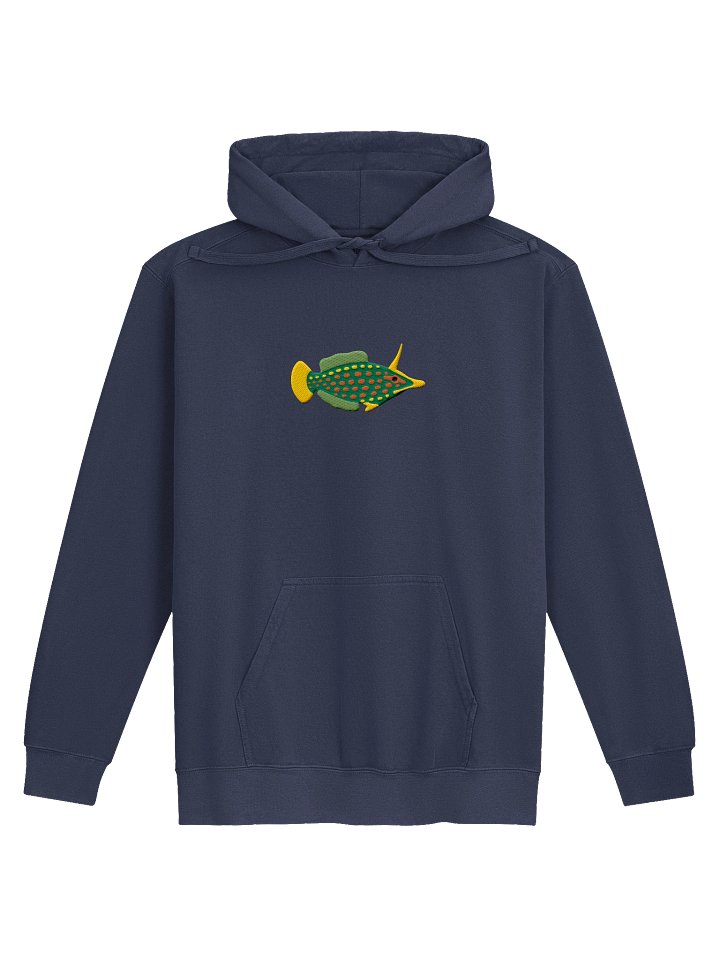 Orange Spotted Filefish Embroidered Hoodie | Saltwater Reef Aquarium & Ocean Lover Apparel product image (4)