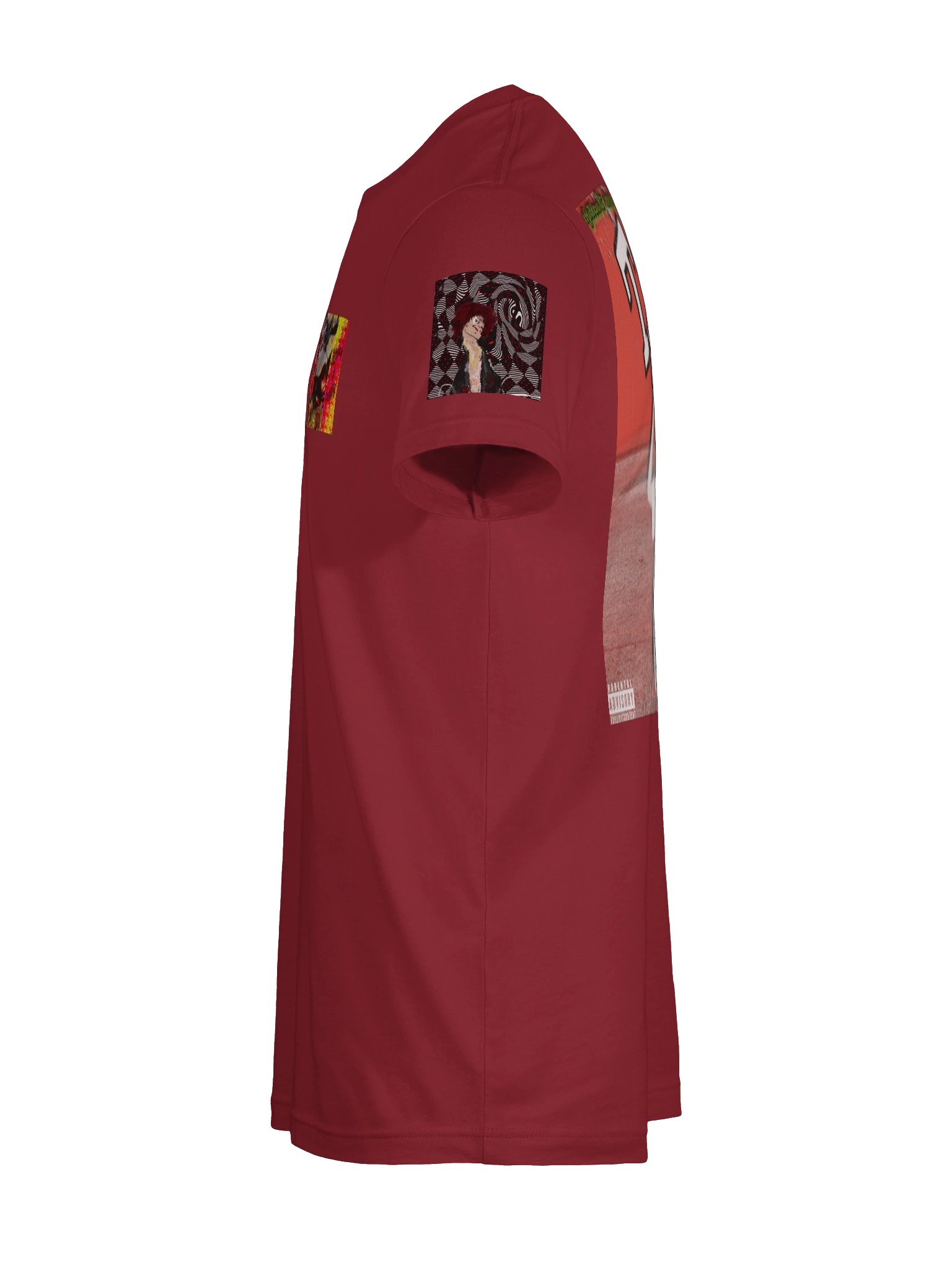 Tee - thaddeus & crimson Cardinal Red product image (9)