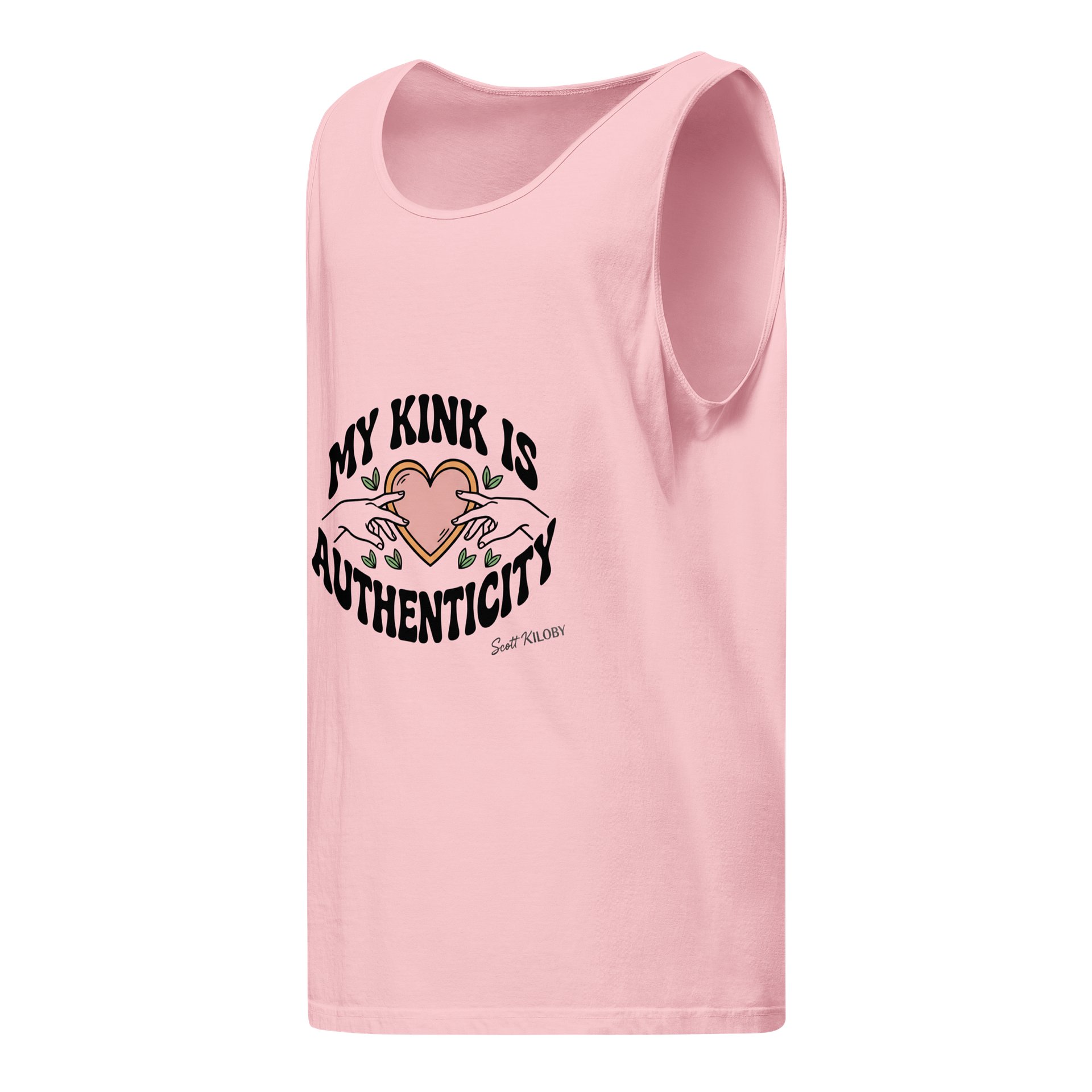 “My Kink Is Authenticity” Pink Unisex Tank Top product image (3)